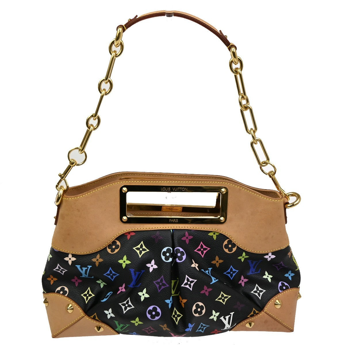 LOUIS VUITTON Judy MM Noir Shoulder Bag Multicolor Monogram M40256 667RL581