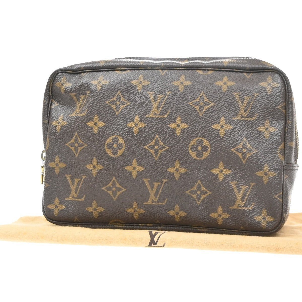 LOUIS VUITTON Trousse Toilette 23 Clutch Hand Bag Monogram Brown M47524 04CA768