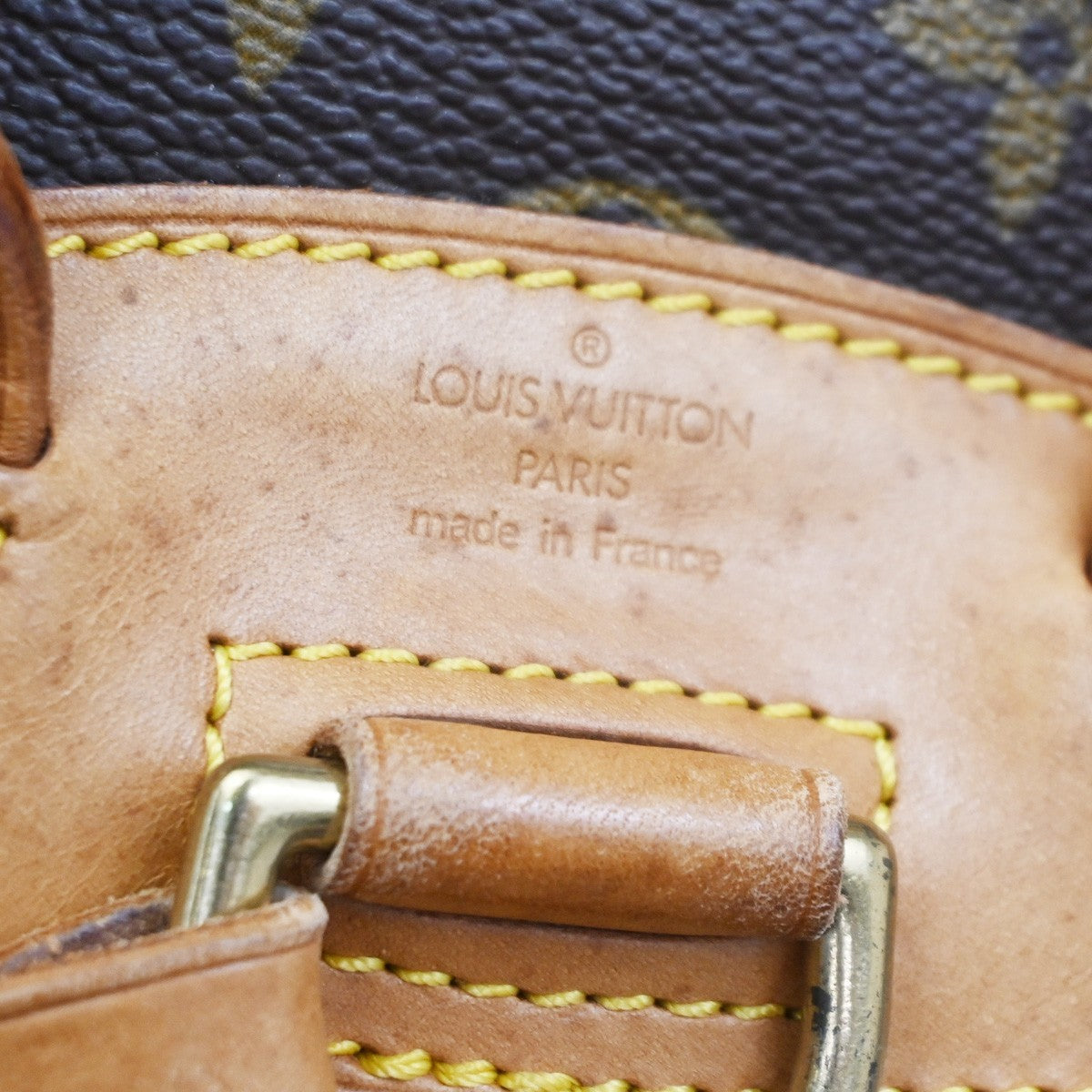 LOUIS VUITTON Mini Montsouris Backpack Bag Monogram Leather Brown M51137 43PA131