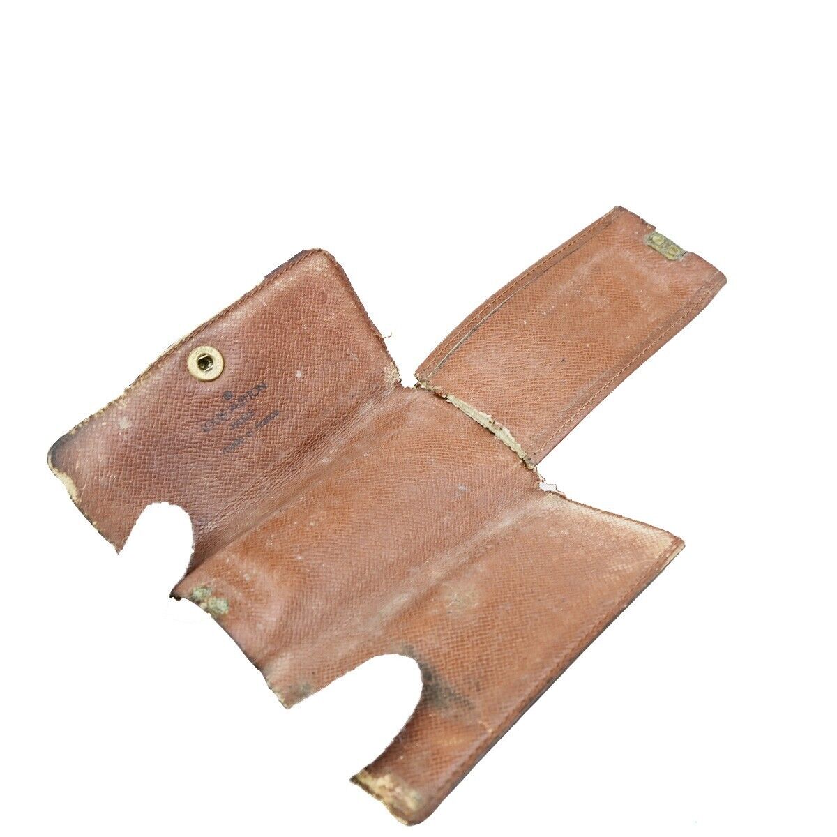 LOUIS VUITTON 3 Set Wallet 6Hooks Key Case Monogram Leather Brown 66KA496