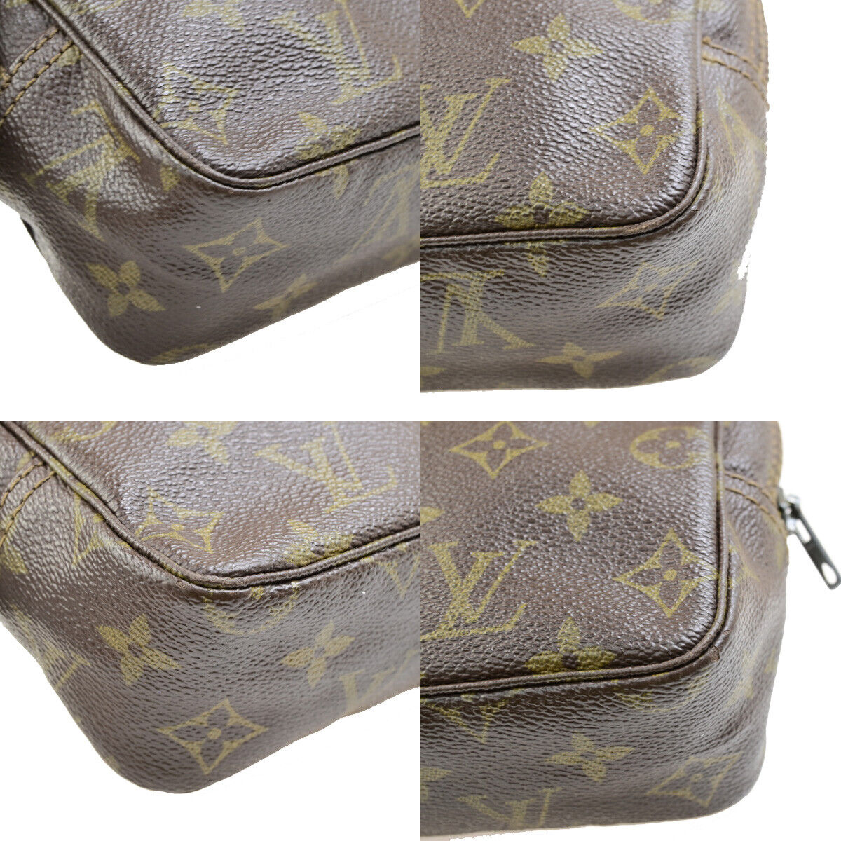 LOUIS VUITTON Trousse Toilette 18 Clutch Hand Bag Monogram Brown M47526 60SJ446
