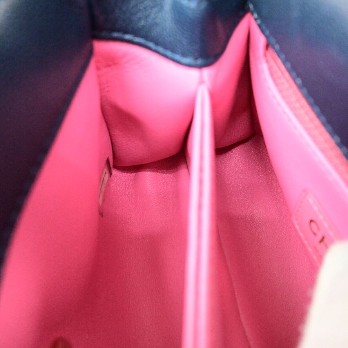 CHANEL CC XXS Matelasse Top Handle 2Way Chain Shoulder Bag Leather BE 793RK696