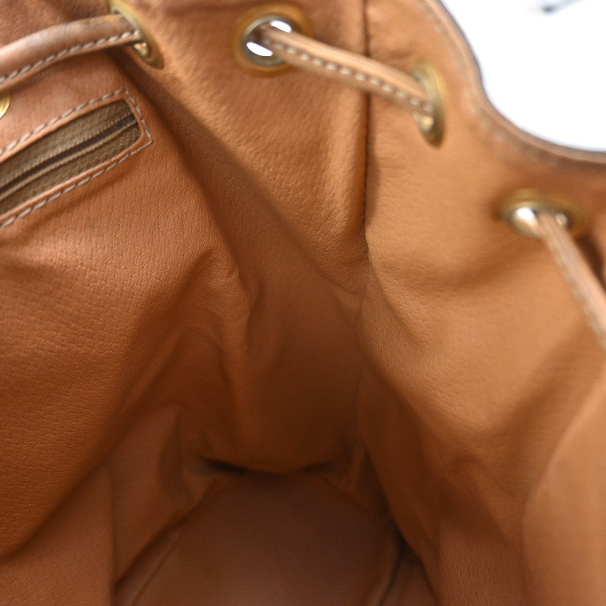 CELINE Logo Macadam Pattern Backpack Bag PVC Leather Brown GHW 87CA858