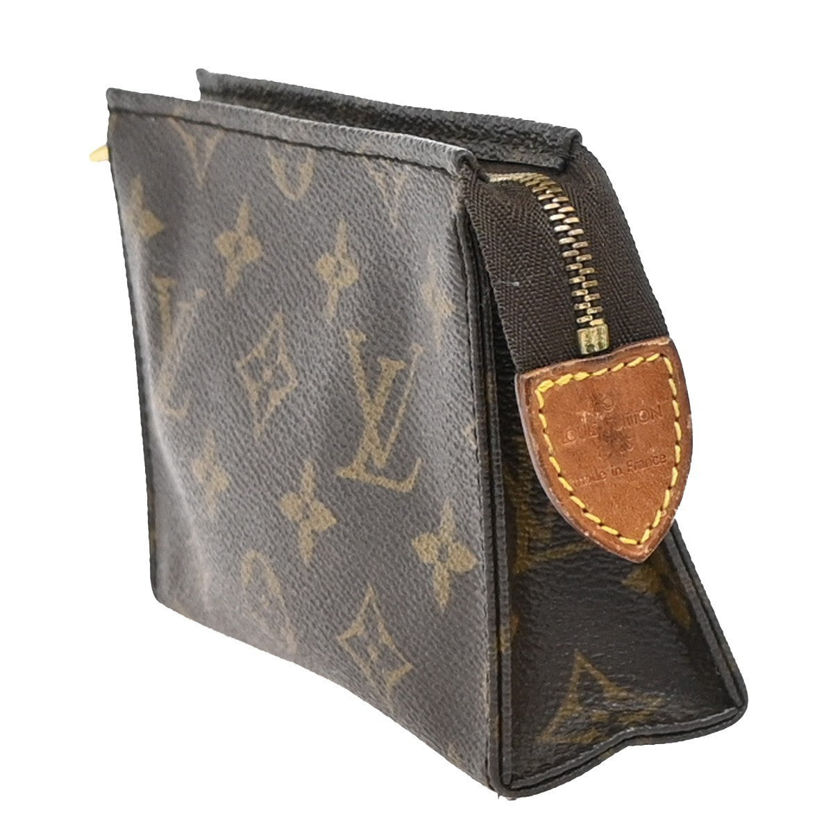 LOUIS VUITTON Poche Toilette 15 Clutch Pouch Bag Monogram Leather M47546 04KP143
