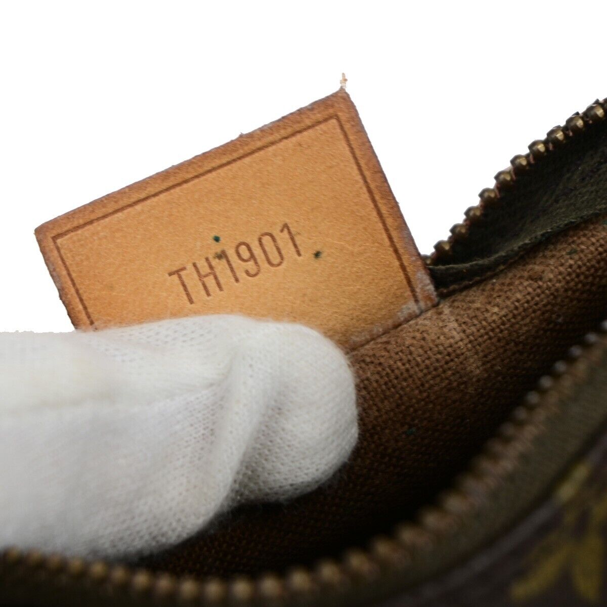 LOUIS VUITTON Mini Speedy Hand Bag Monogram Leather Brown France M41534 79EC996