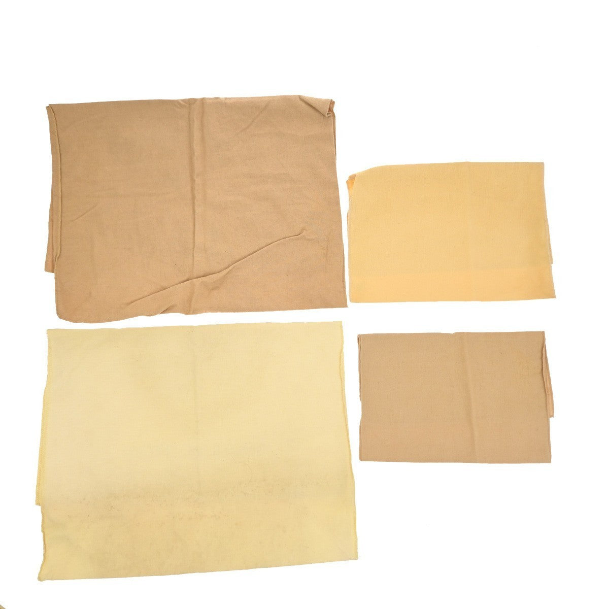 LOUIS VUITTON Logo 10 Set Dust Bag Drawstring Canvas Cotton Beige Brown 09KP043