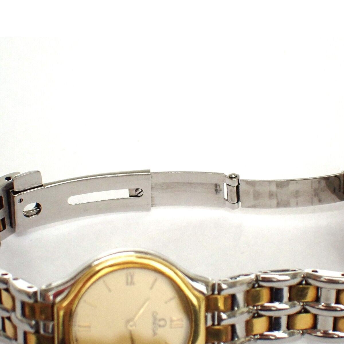 OMEGA DE VILLE SYMBO﻿L Quartz Wrist Watch 23mm SS Yellow Gold 4260.13.00...