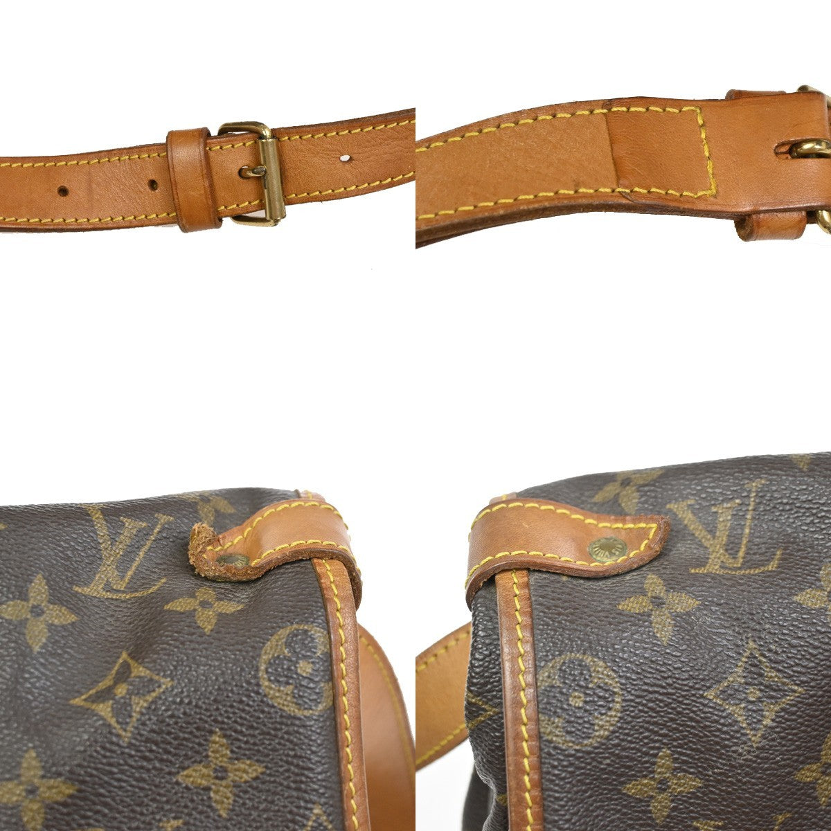 LOUIS VUITTON Saumur 35 Shoulder Bag Monogram Leather BN France M42254 78KC650