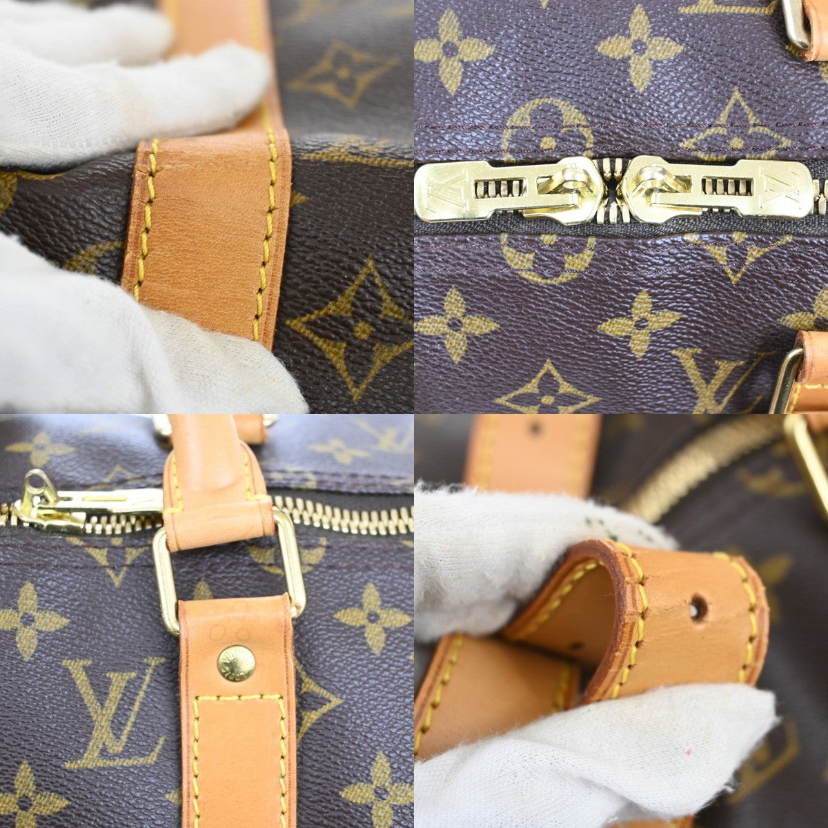 LOUIS VUITTON Keepall Bandouliere 50 2Way Hand Bag Monogram Brown M41416 99EF810