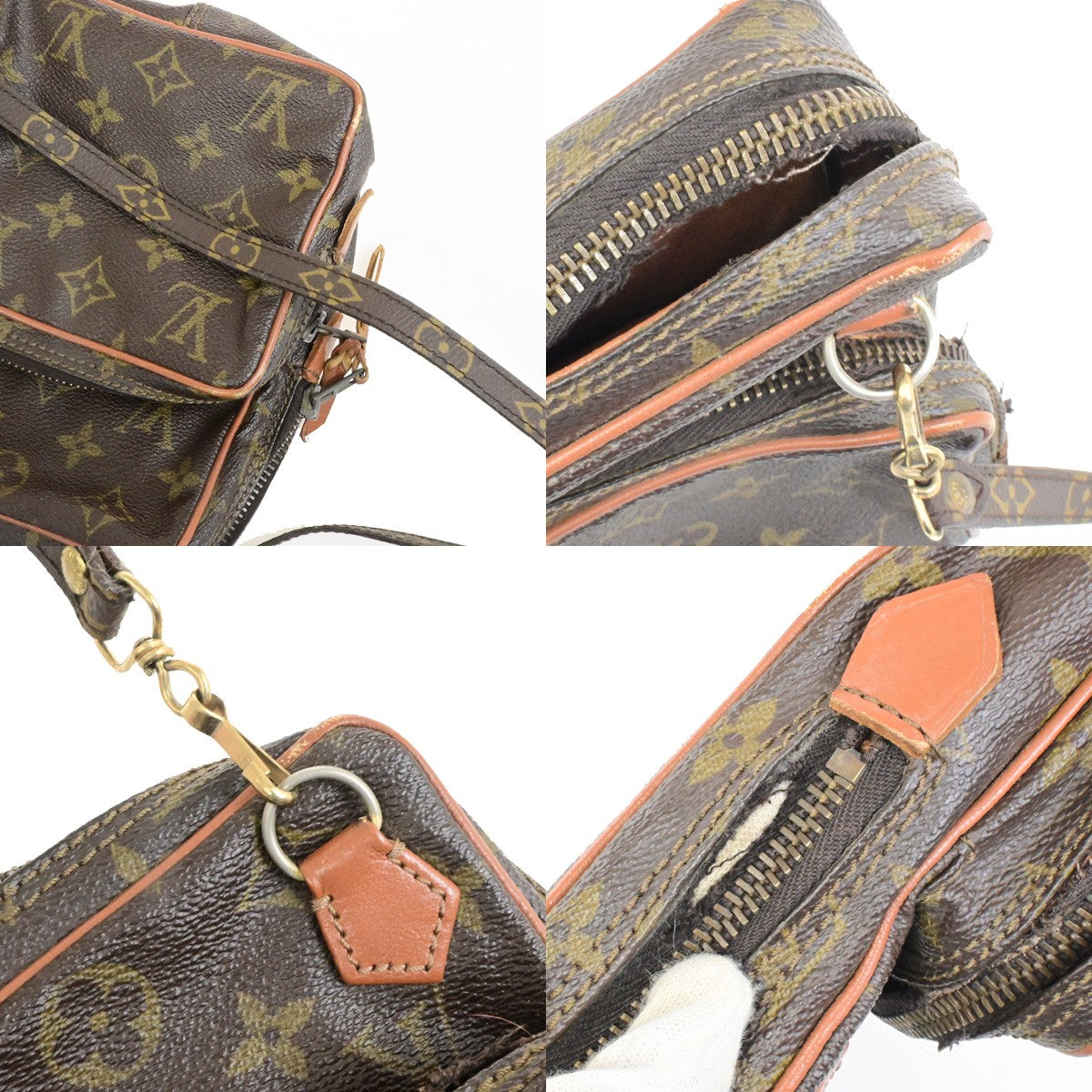 LOUIS VUITTON Mini Amazon Shoulder Bag Monogram Leather Brown M45238 04YH106