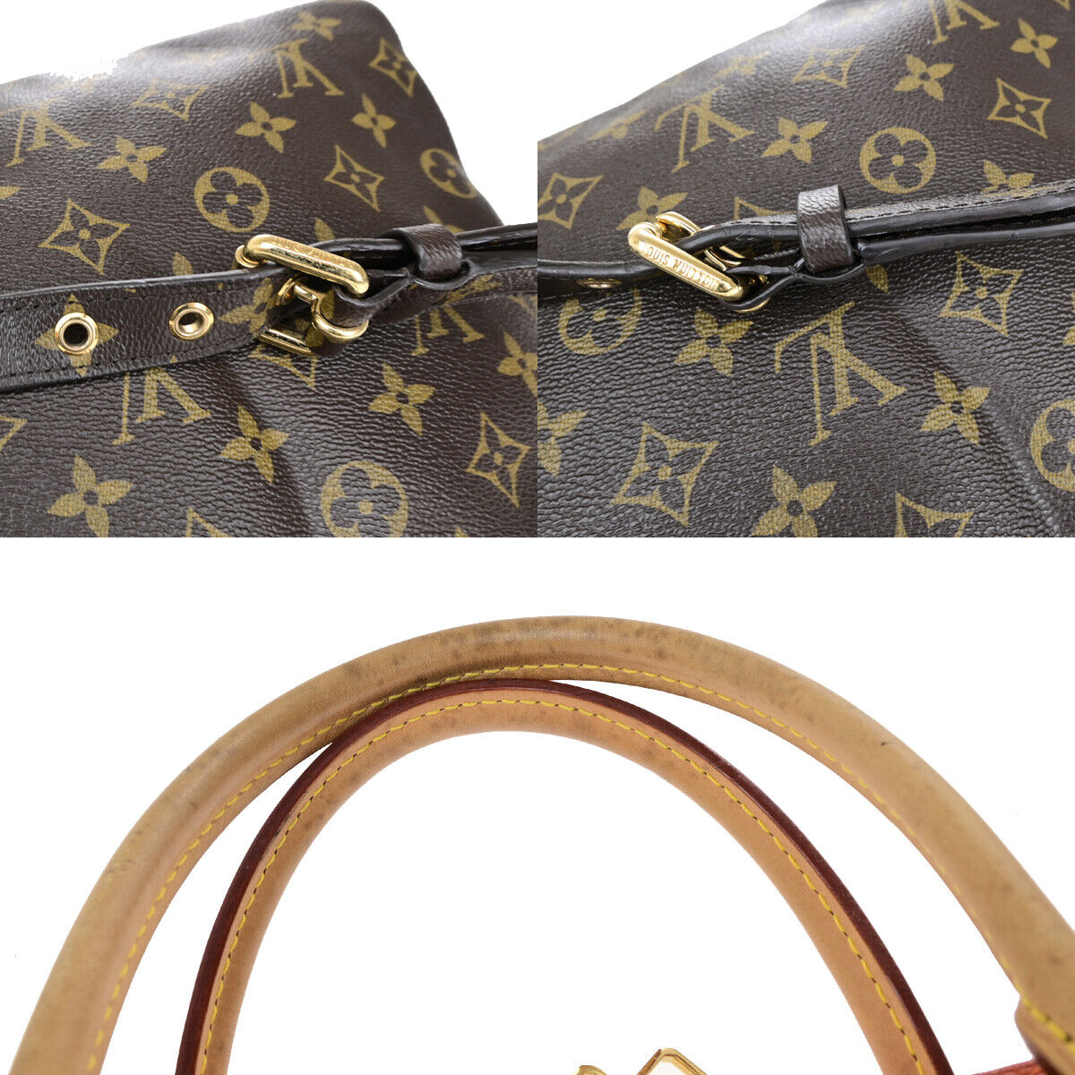 LOUIS VUITTON Pallas 2Way Shoulder Hand Bag Monogram Leather CE M41148 41YF387