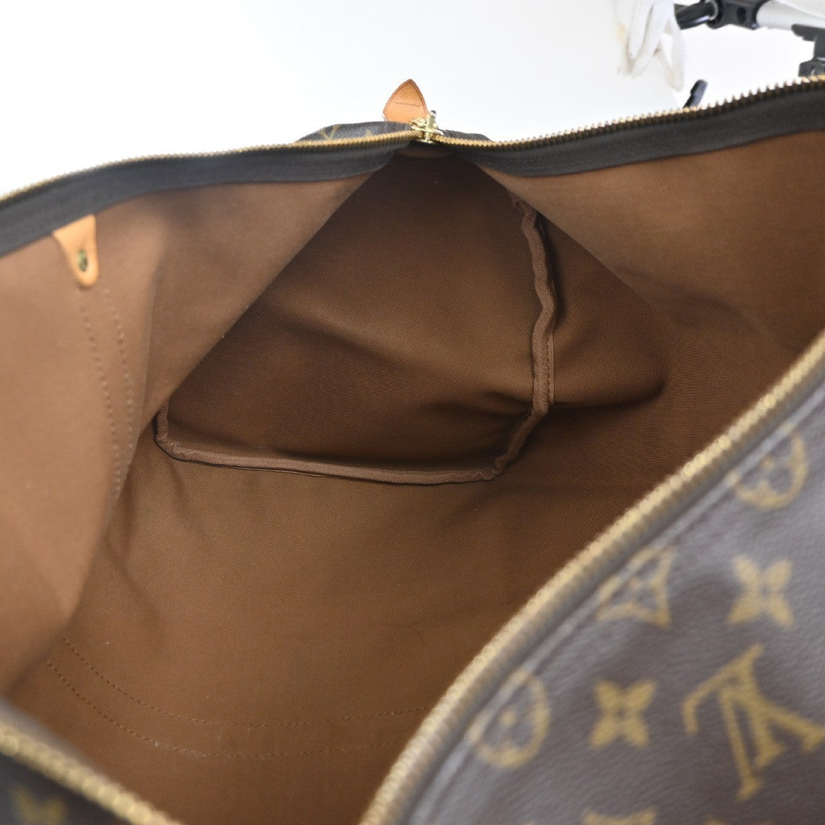 LOUIS VUITTON Keepall 55 Travel Hand Bag Monogram Leather Brown M41424 14CA649