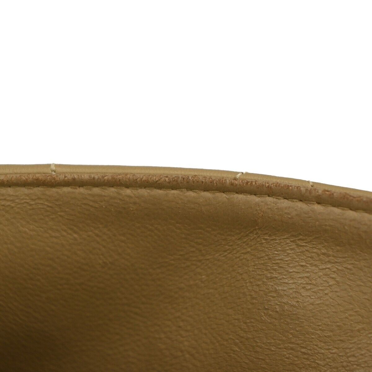 CHANEL CC Logo Matelasse Chain Shoulder Bag Leather Beige GHW Vintage 318RJ477