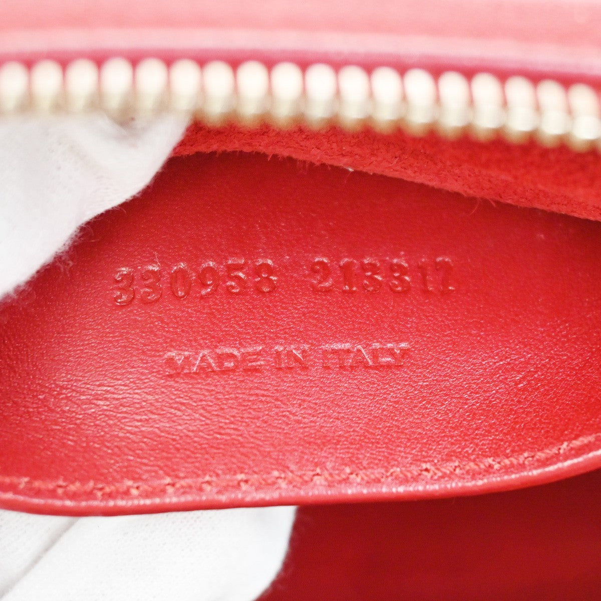 SAINT LAURENT Baby Duffle 2Way Shoulder Handbag Leather Red GHW Italy 86ZA293
