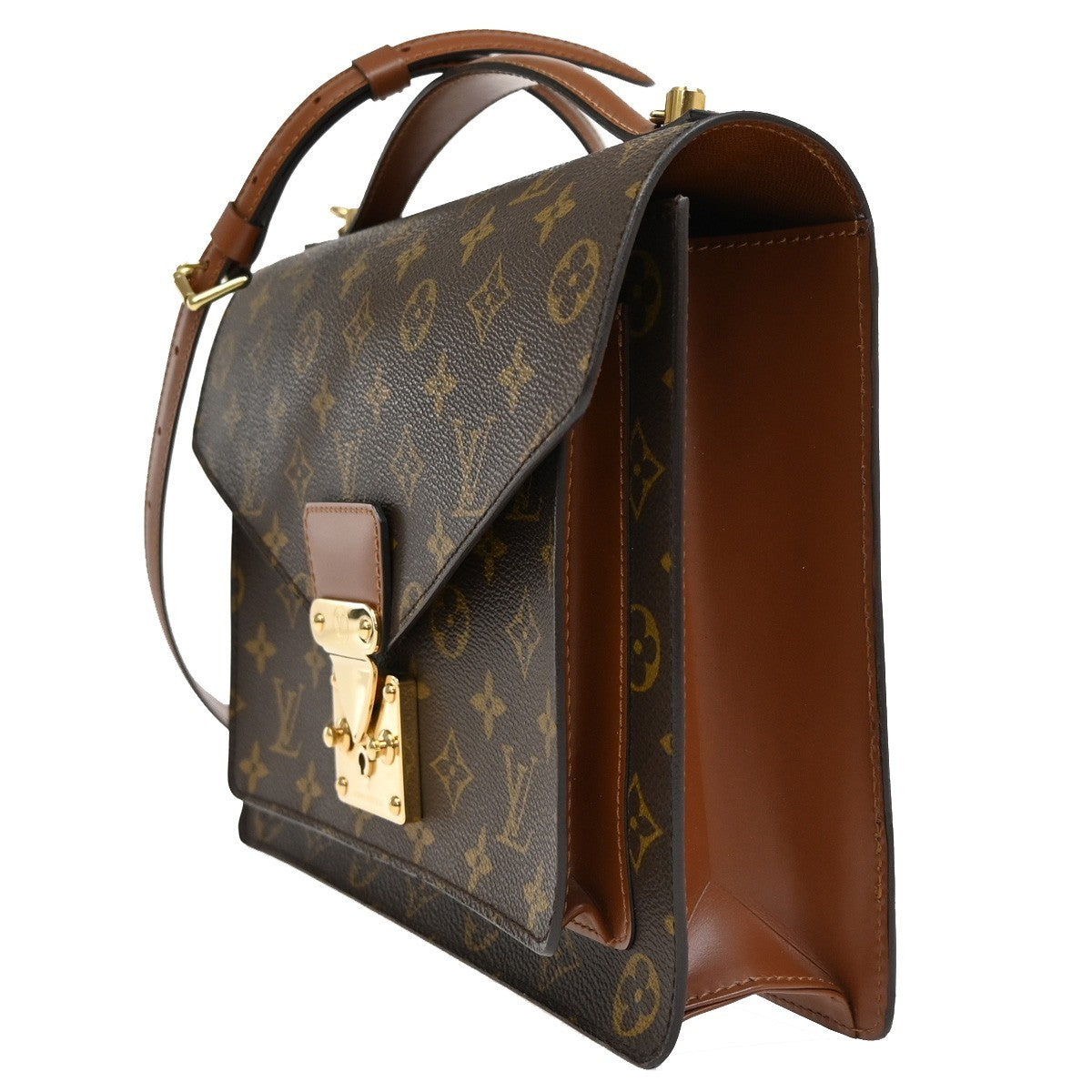 LOUIS VUITTON Monceau 28 2Way Shoulder Hand Bag Monogram Leather M51185 58CA263
