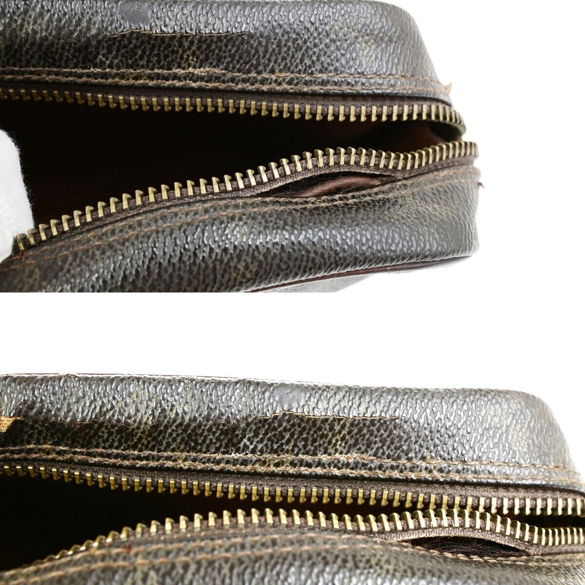 LOUIS VUITTON Compiegne 23 Clutch Hand Bag Monogram Leather Brown M51847 01FB194