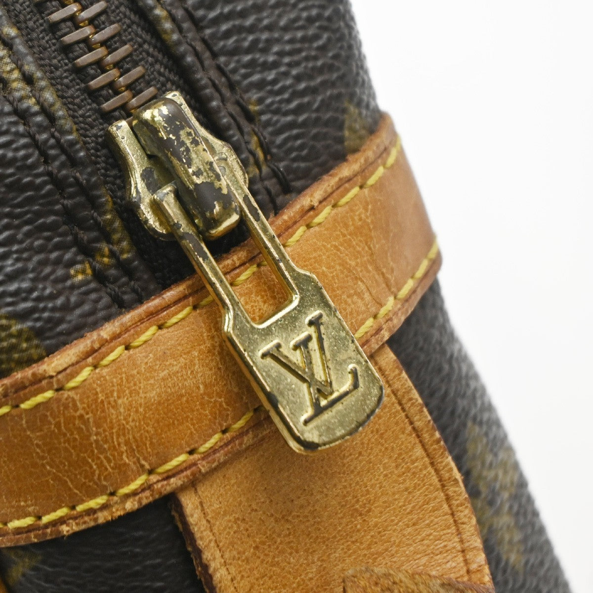 LOUIS VUITTON Compiegne 28 Clutch Hand Bag Monogram Leather Brown M51845 61YJ147