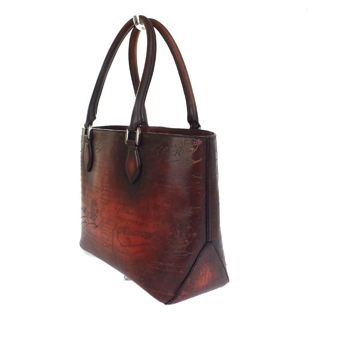 BERLUTI Limited Edition Calligraphy Toujours Shoulder Bag Leather Brown 683LC129