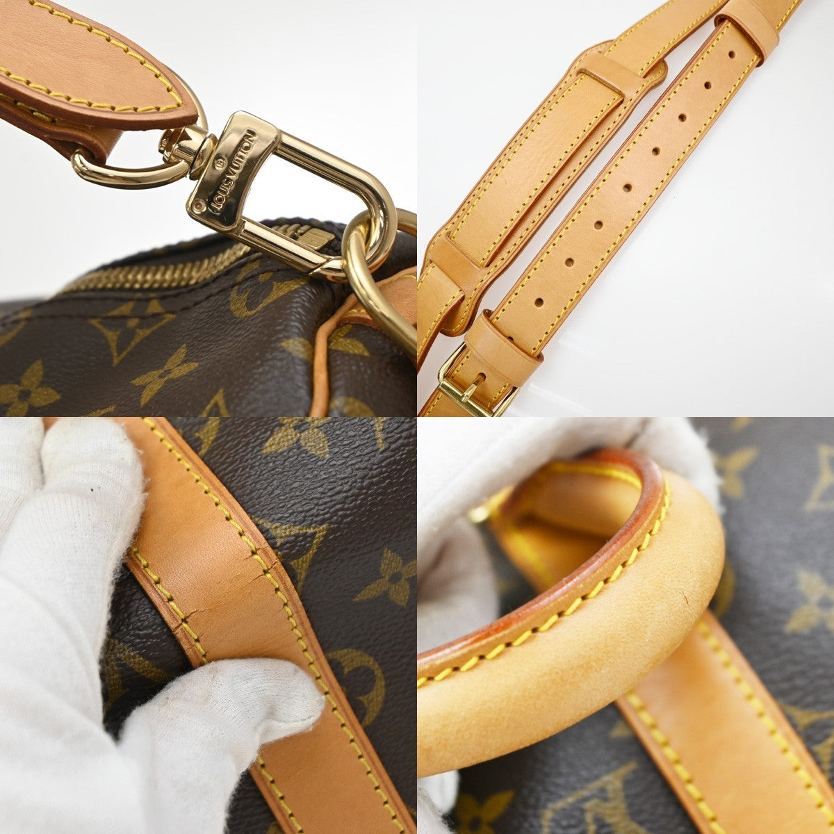 LOUIS VUITTON Keepall Bandouliere 50 2Way Hand Bag Monogram Brown M41416 21EF848