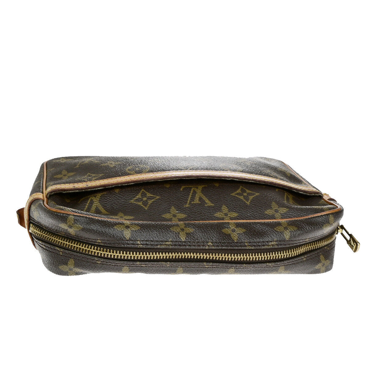 LOUIS VUITTON Compiegne 23 Clutch Hand Bag Monogram Leather Brown M51847 66YF186