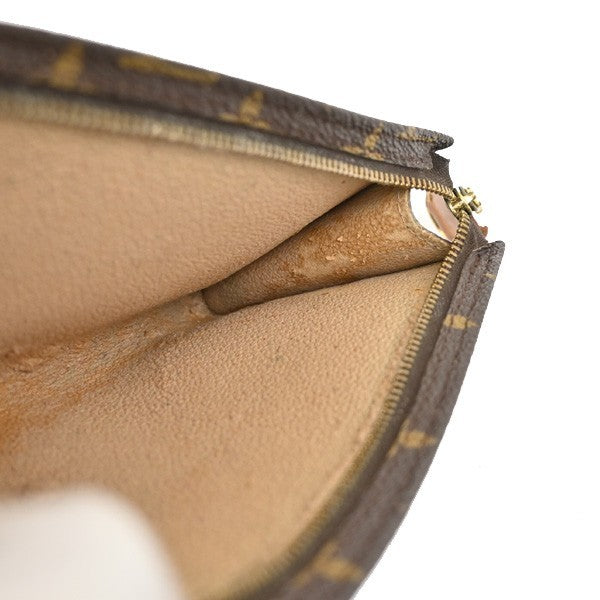 LOUIS VUITTON LV Logo Bucket GM Pouch Bag Monogram Leather Brown GHW 05PA020