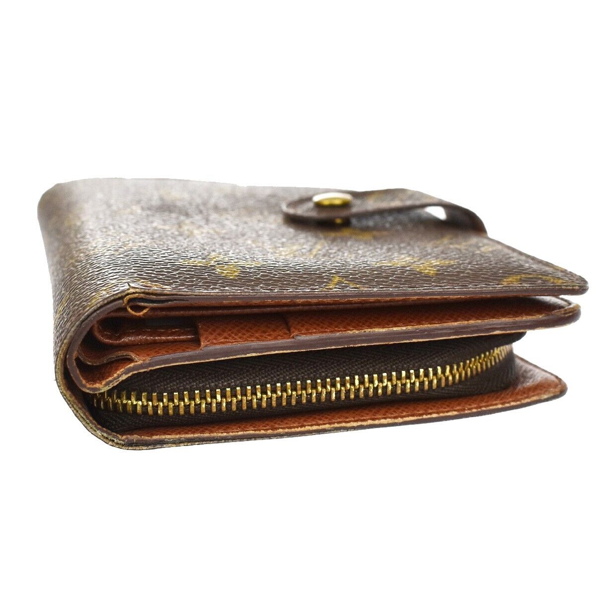 LOUIS VUITTON Porte Papier Zip Bifold Wallet Monogram Leather BN M61207 67GA646