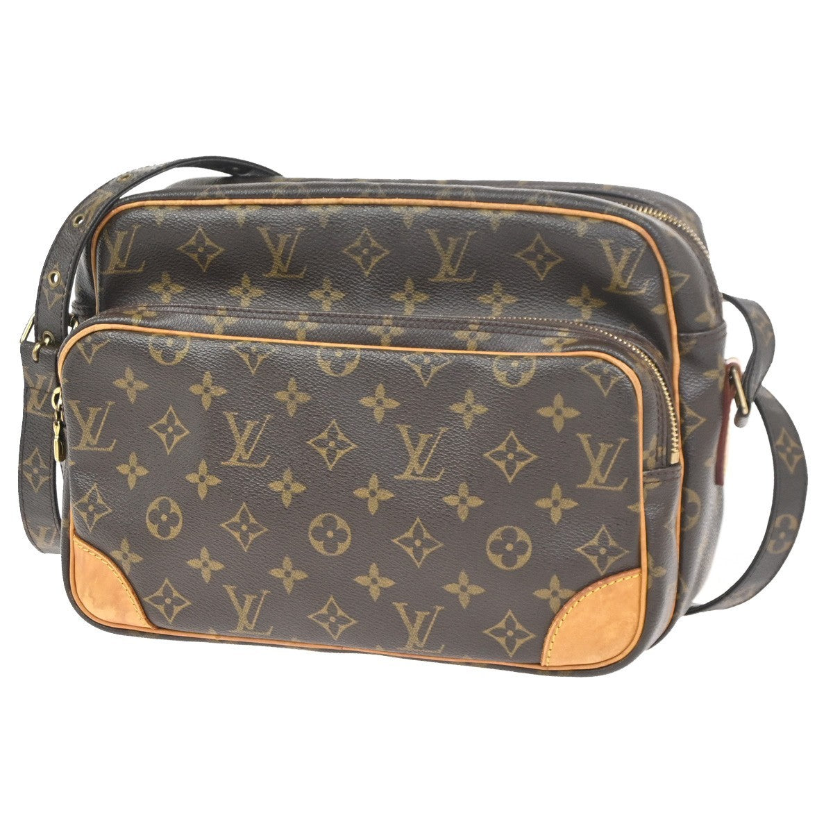 LOUIS VUITTON Nile Crossbody Shoulder Bag Monogram Leather Brown M45244 70KC827