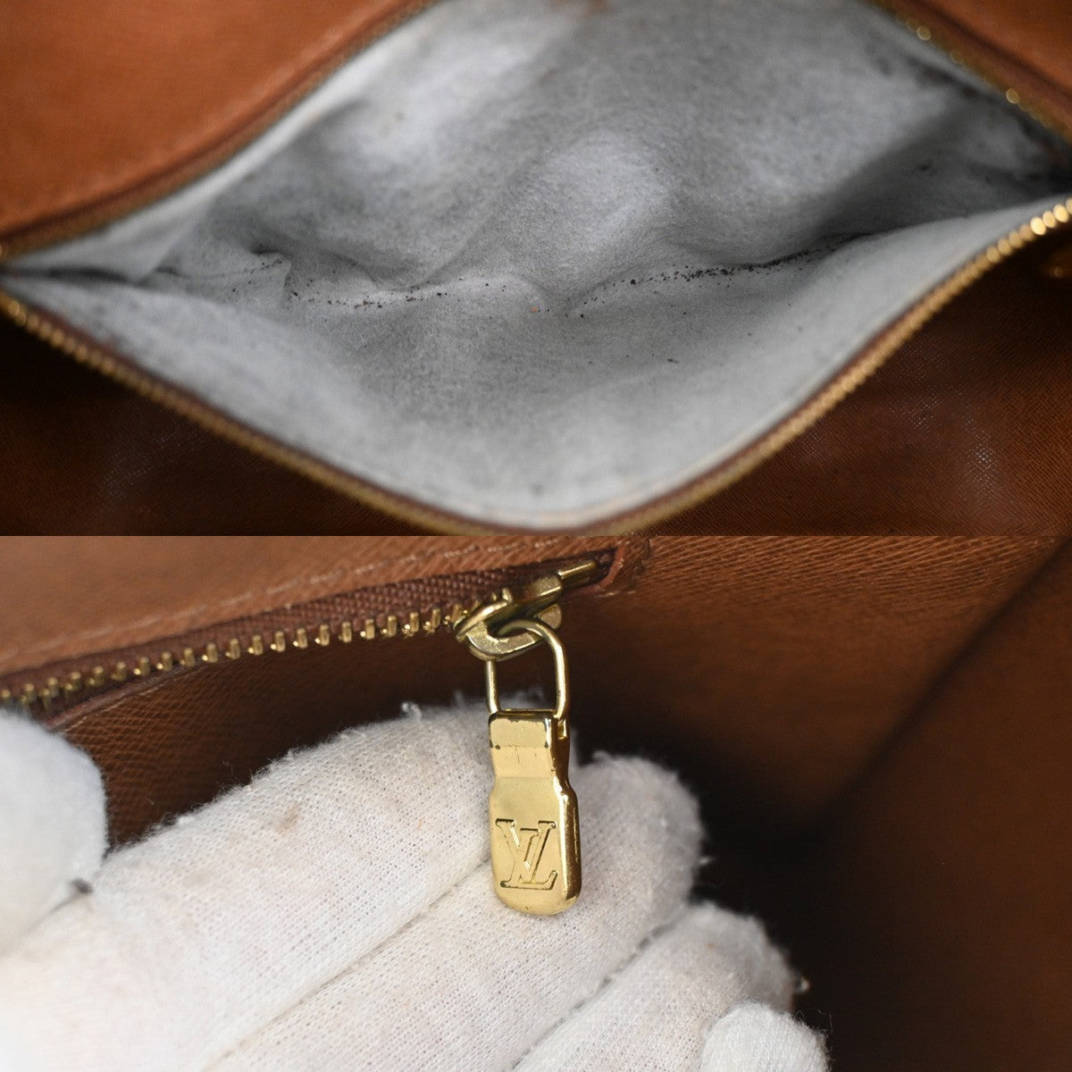LOUIS VUITTON Boulogne 30 Shoulder Bag Monogram Leather Brown M51265 65KB669