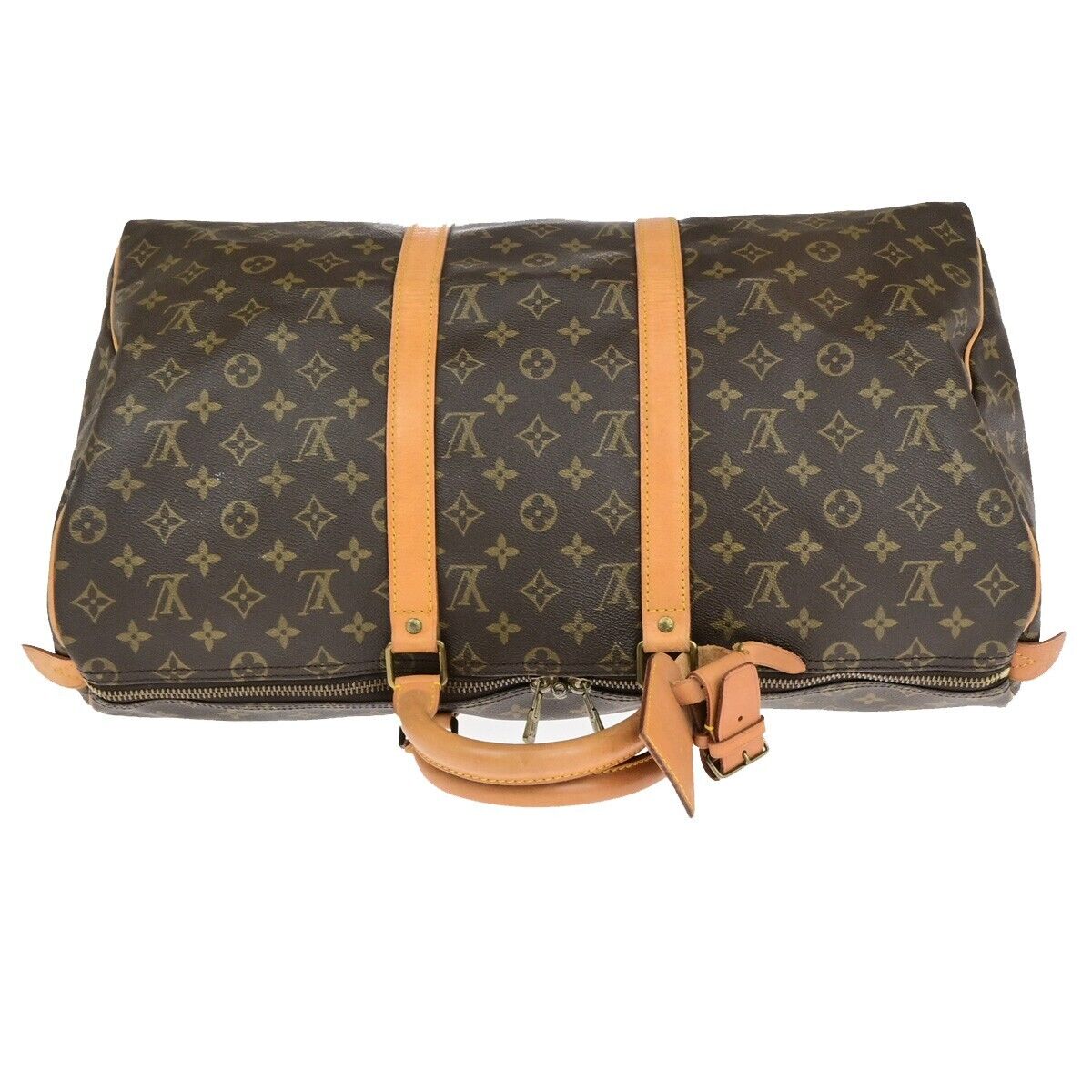 LOUIS VUITTON Keepall 50 Travel Hand Bag Monogram Leather Brown M41426 84ED235