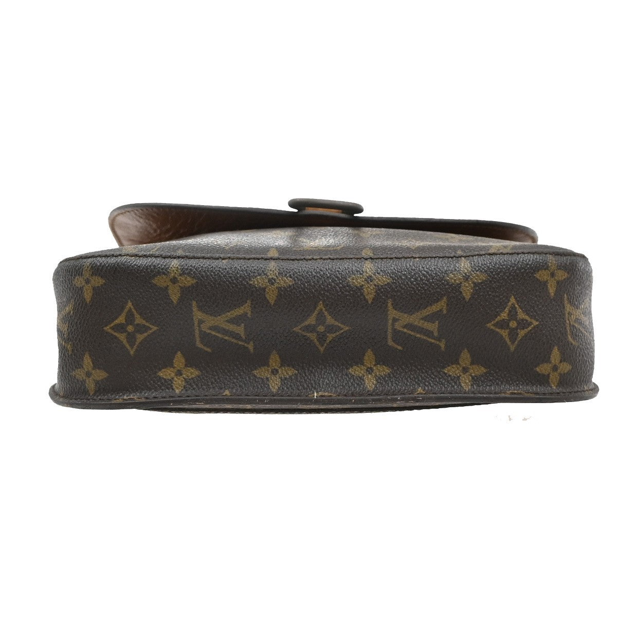 LOUIS VUITTON Saint Cloud GM Shoulder Bag Monogram Leather Brown M51242 64KP074