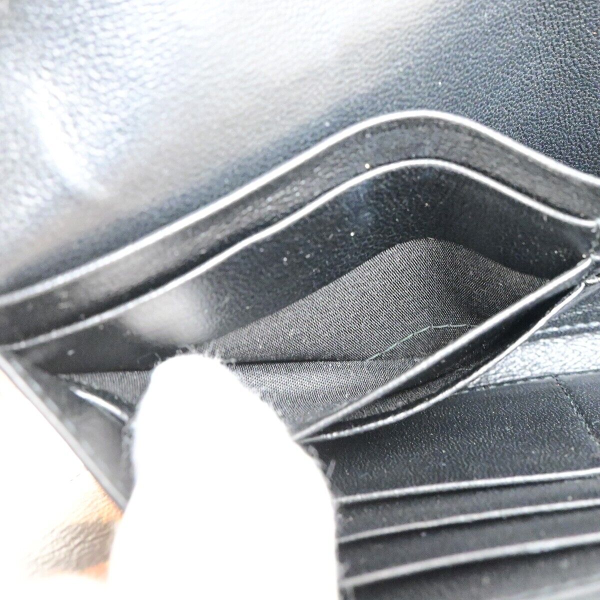 BALENCIAGA Logo Leopard Bifold Long Wallet Leather Brown Italy 36KA407