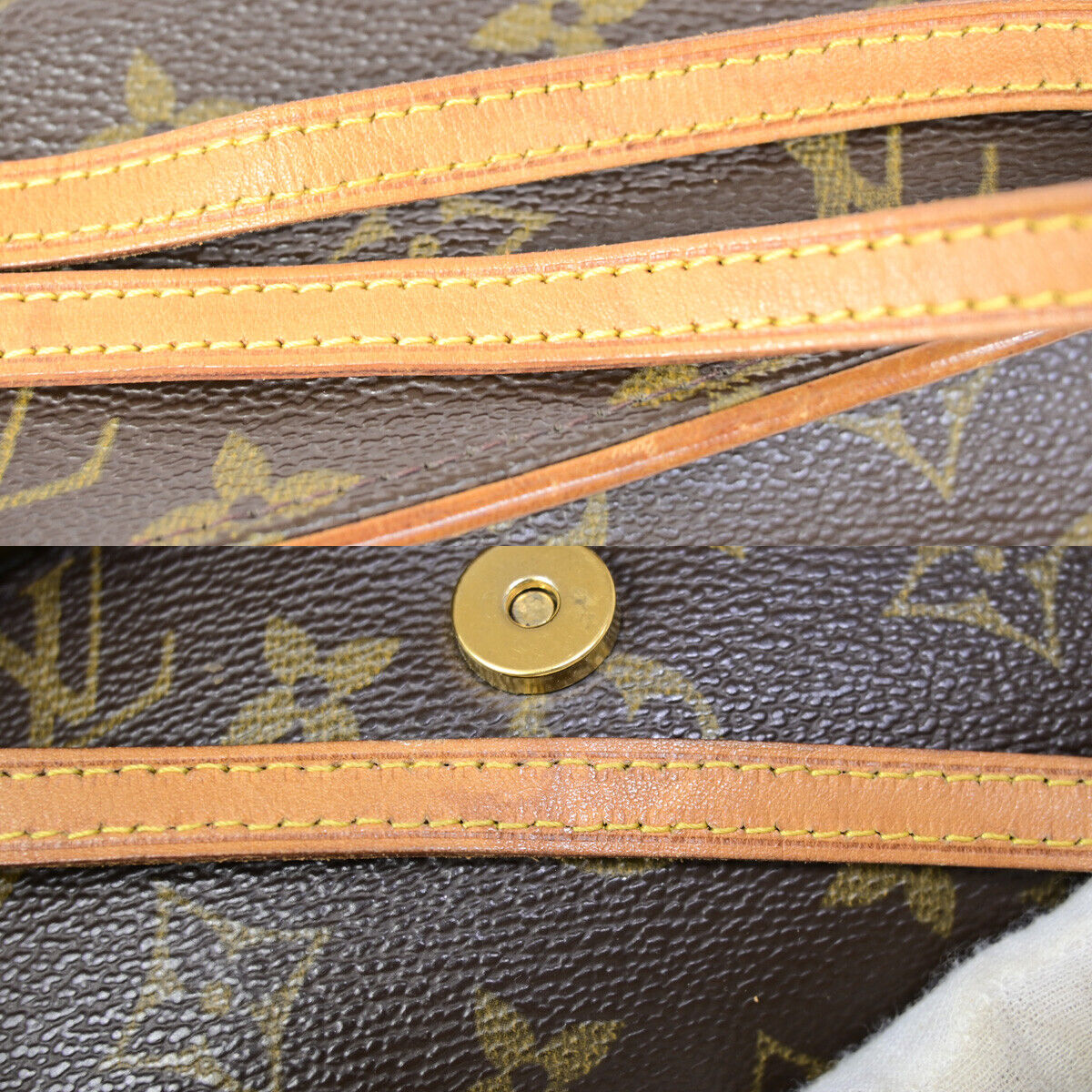 LOUIS VUITTON Pochette Twin PM 2Way Shoulder Clutch Bag Monogram M51854 34YE765