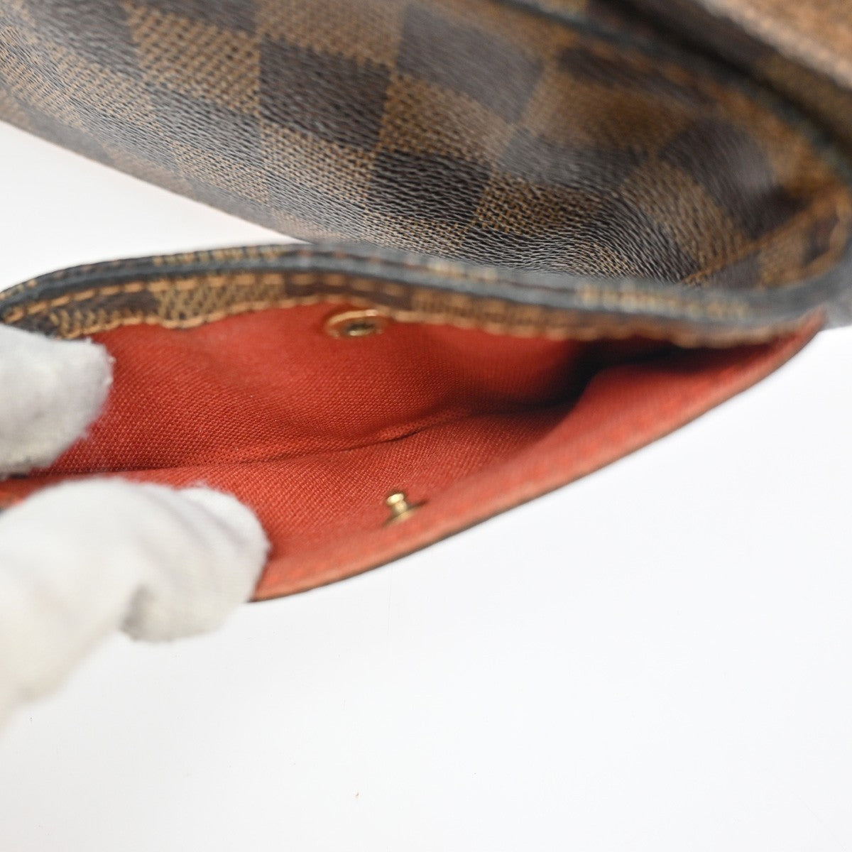 LOUIS VUITTON Geronimos Bum Body Bag Damier Leather Brown Spain N51994 71ZA286