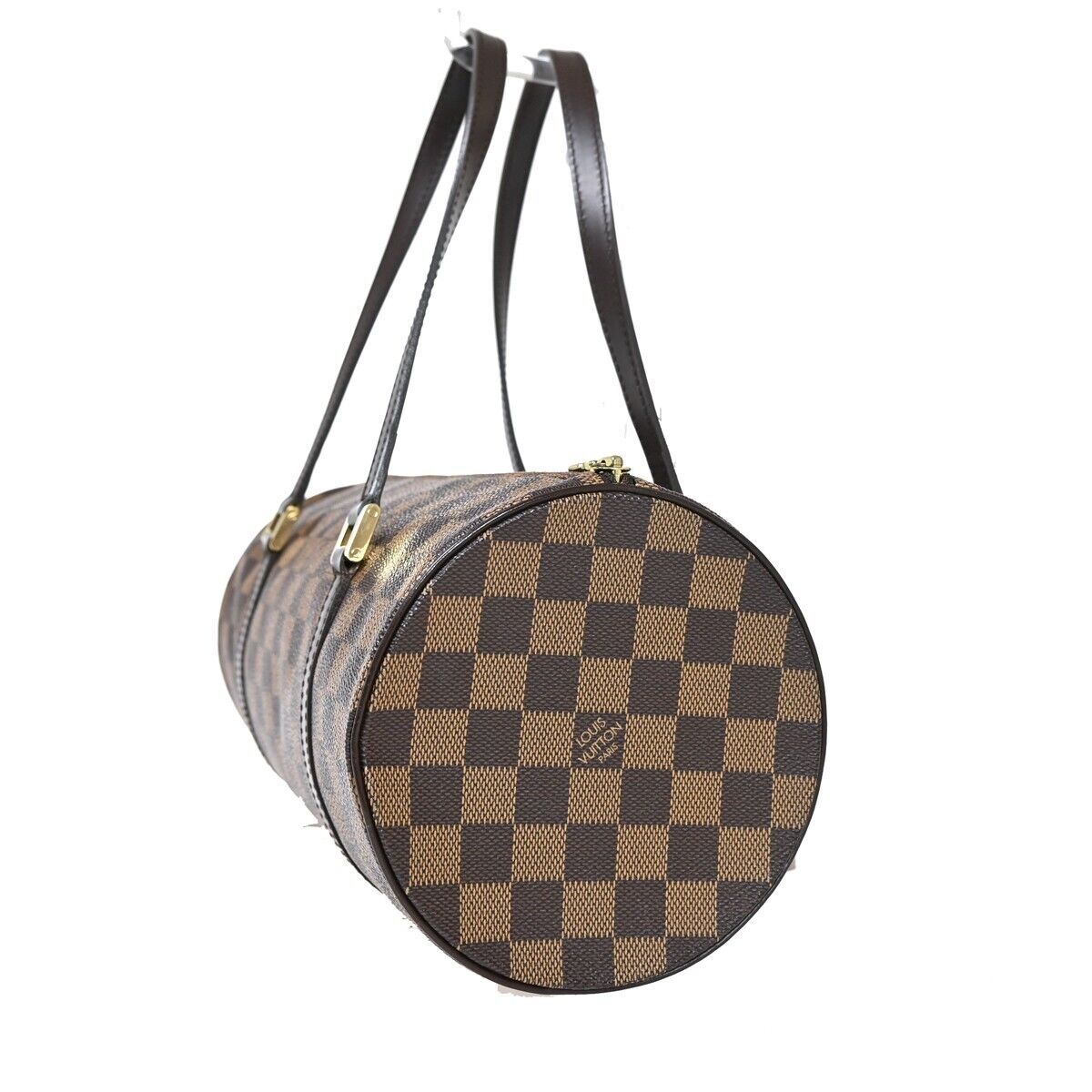 LOUIS VUITTON Papillon 30 Hand Bag Damier Ebene Leather Brown N51303 97FA076