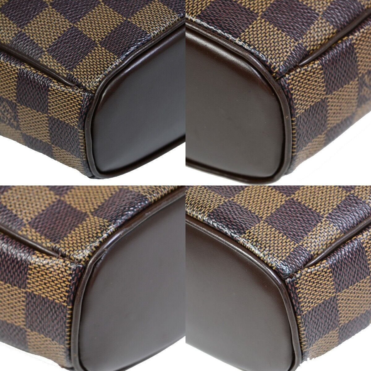 LOUIS VUITTON Ipanema PM Shoulder Bag Damier Ebene Leather Brown N51294 90EB008