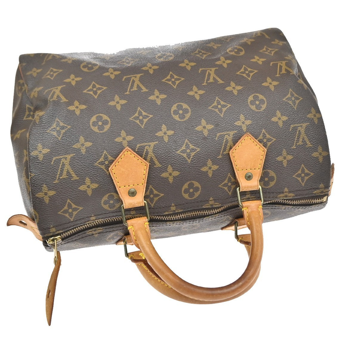 LOUIS VUITTON Speedy 30 Travel Hand Bag Monogram Leather Brown M41526 98YJ241
