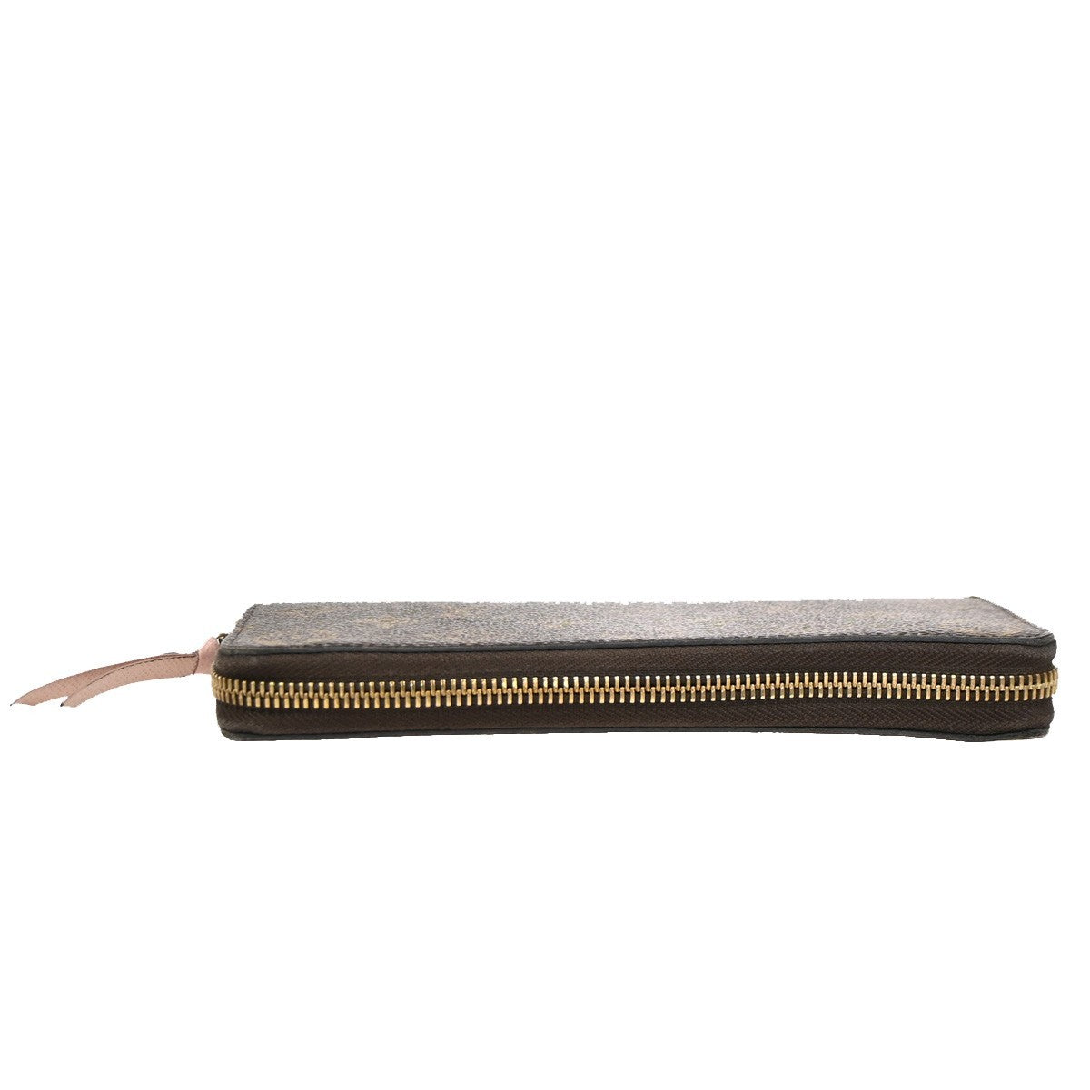 LOUIS VUITTON Clemence Zippy Long Wallet Monogram Leather Brown M61298 80DA242