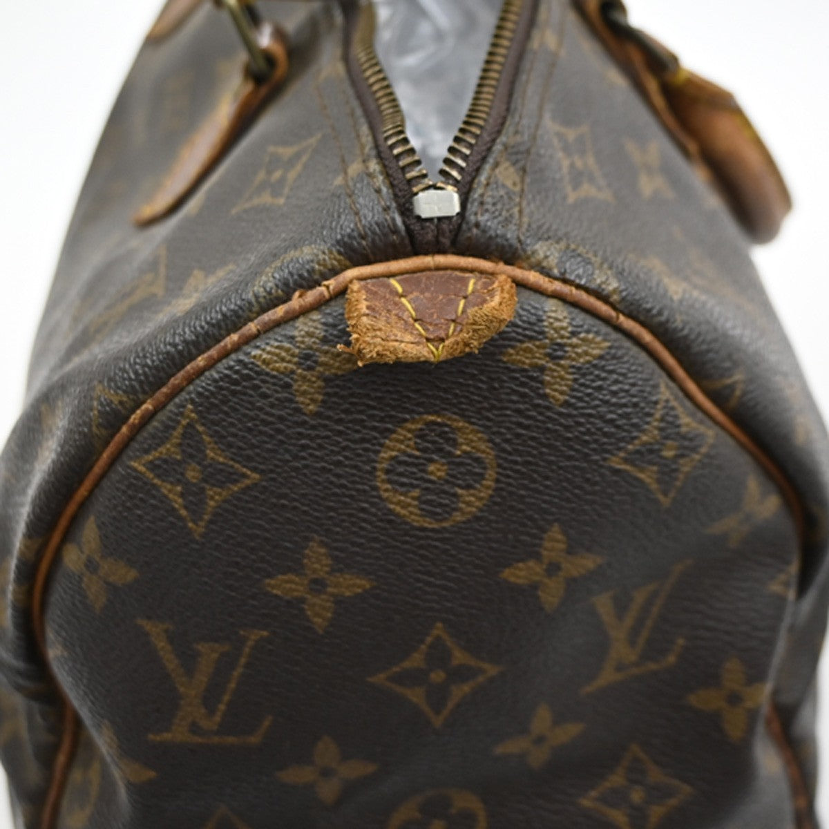 LOUIS VUITTON Speedy 30 Travel Hand Bag Monogram Leather Brown M41526  30SA086