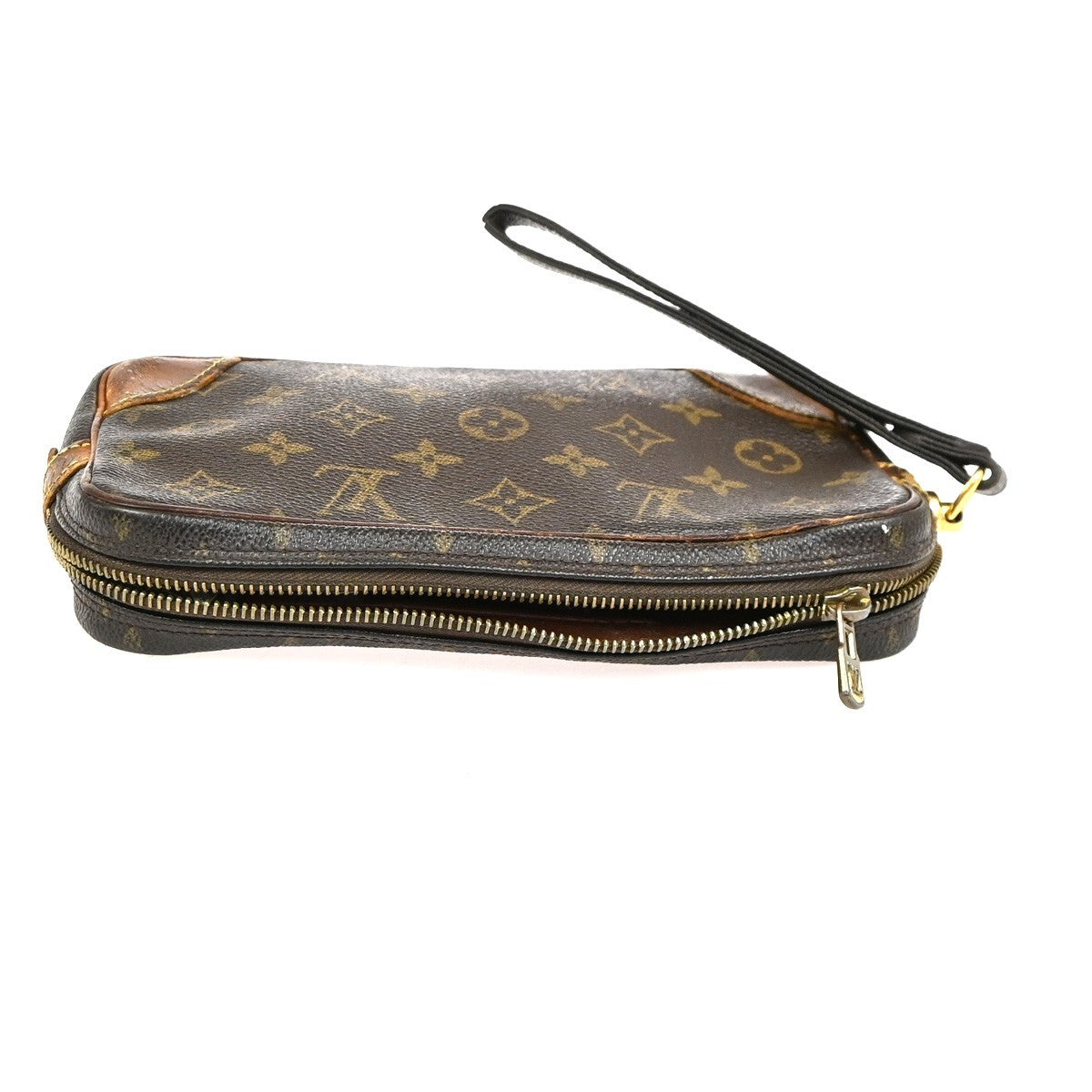 LOUIS VUITTON Marly Dragonne PM Clutch Hand Bag Monogram Leather M51827 07KD186