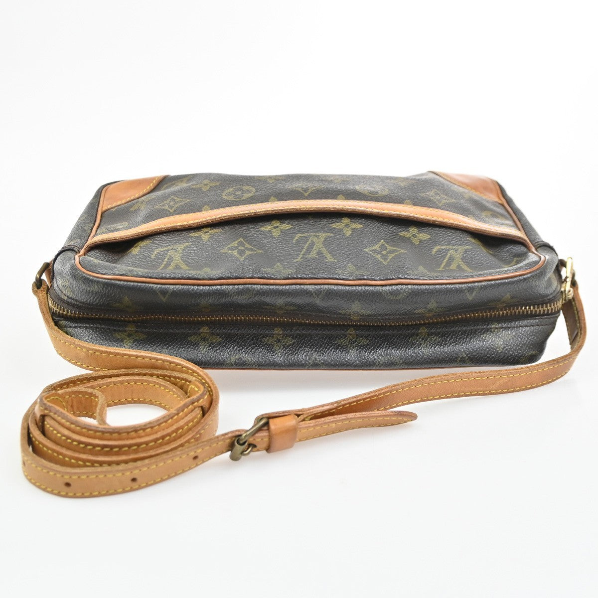 LOUIS VUITTON Trocadero 27 Shoulder Bag Monogram Leather Brown M51274 31PA088