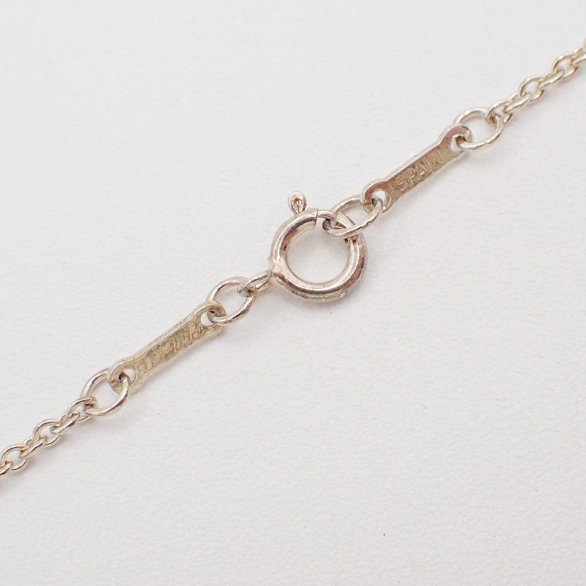 TIFFANY & CO. Open Heart 22mm Chain Necklace Ag 925 Elsa Peretti Silver 66EG157