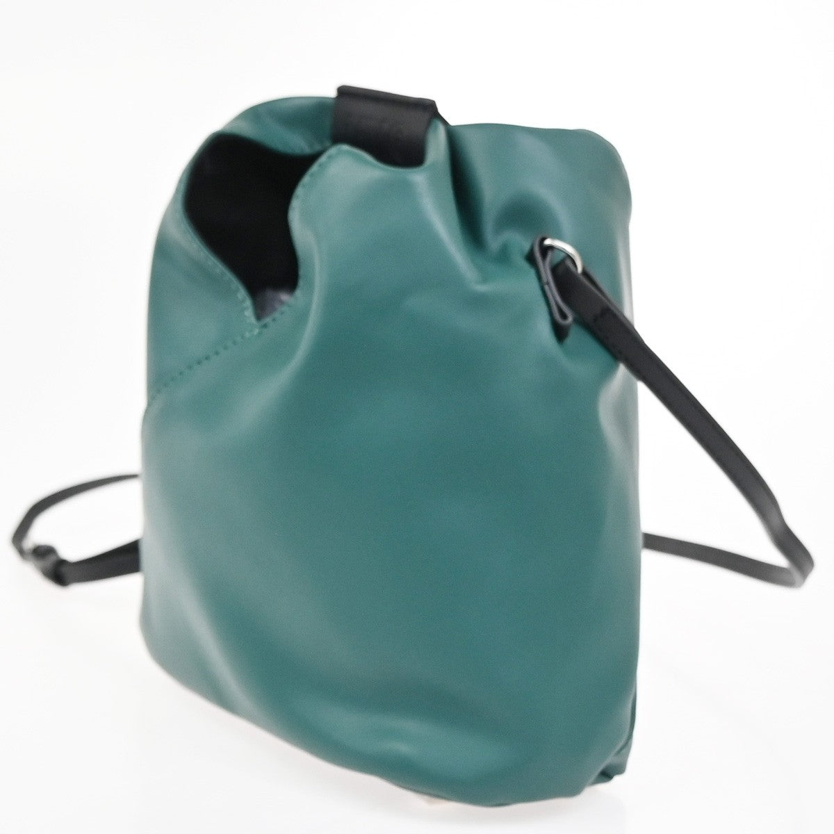 Maison Margiela Logo MM6 Mini Crossbody Shoulder Bag Leather Green 30YJ026