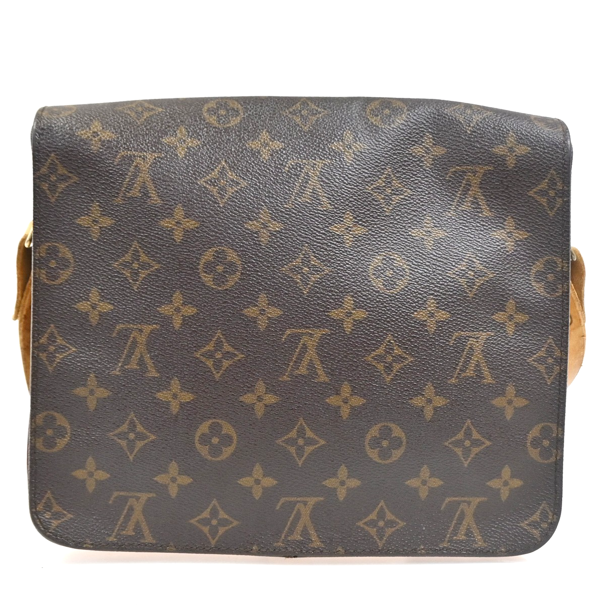 LOUIS VUITTON Cartouchiere GM Shoulder Bag Monogram Leather Brown M51252 34YH986