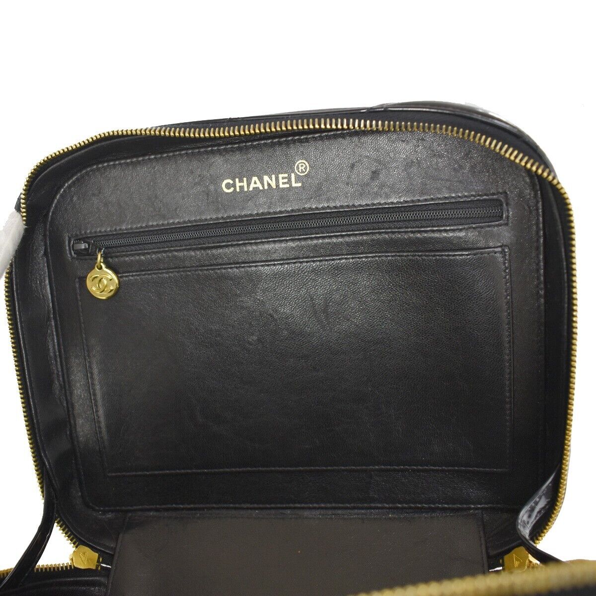 CHANEL Matelasse 2Way Chain Shoulder Hand Bag Patent Leather Black GHW 695RH004