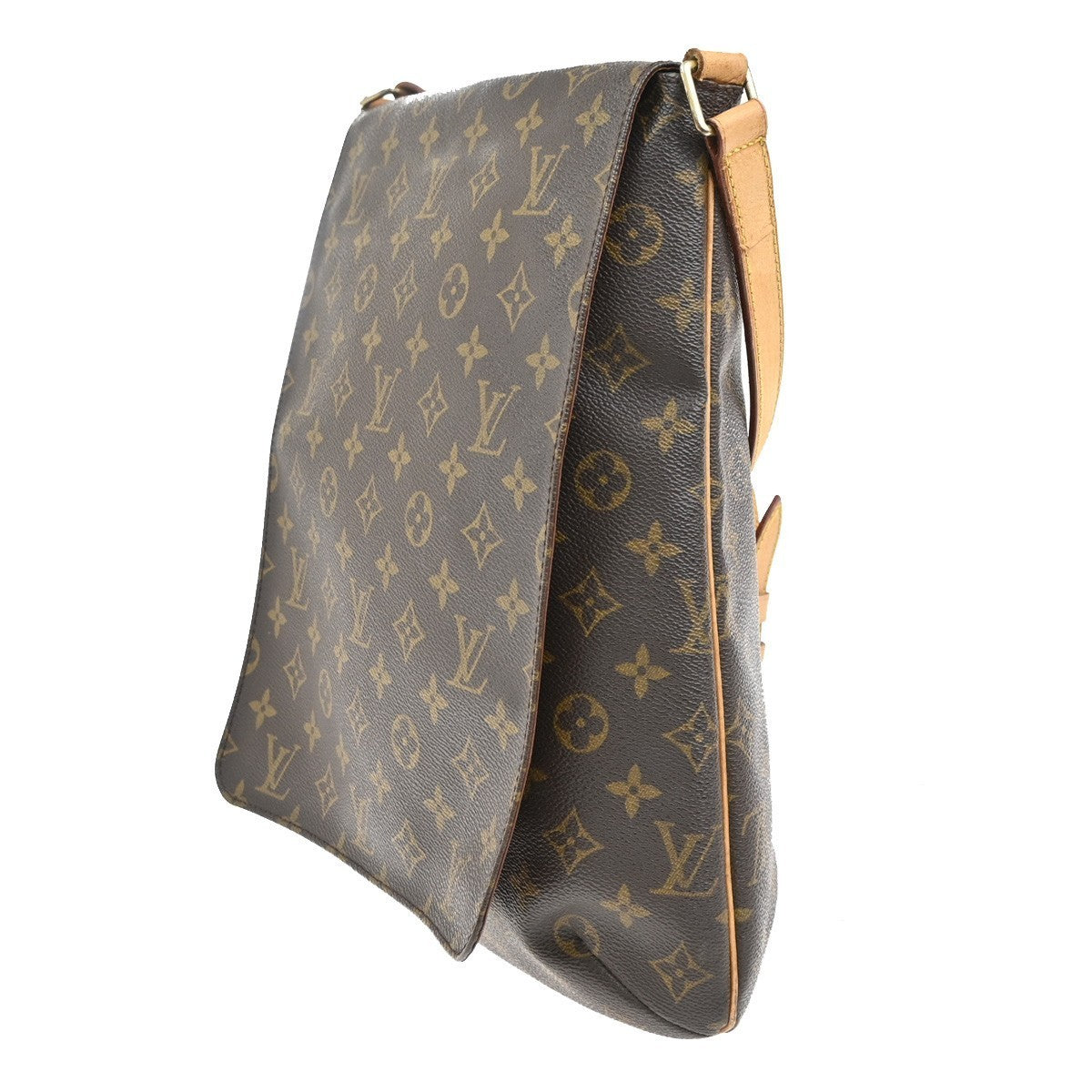 LOUIS VUITTON Musette Shoulder Bag Monogram Leather Brown France M51256 84MA248