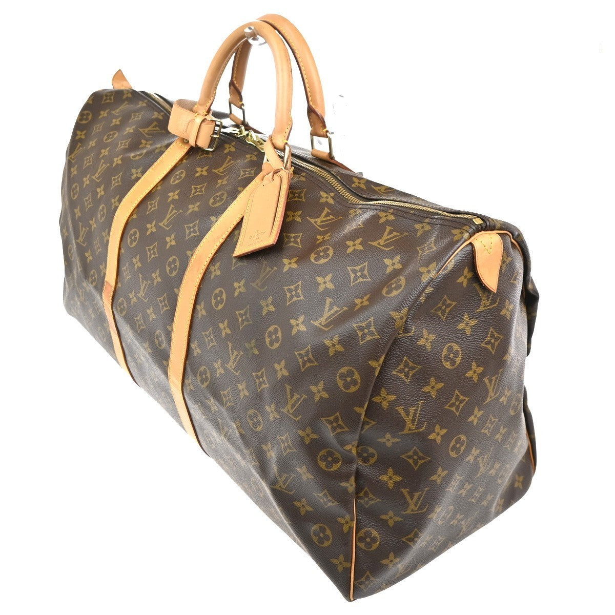 LOUIS VUITTON Keepall 60 Travel Hand Bag Monogram Leather Brown M41422 16TA482
