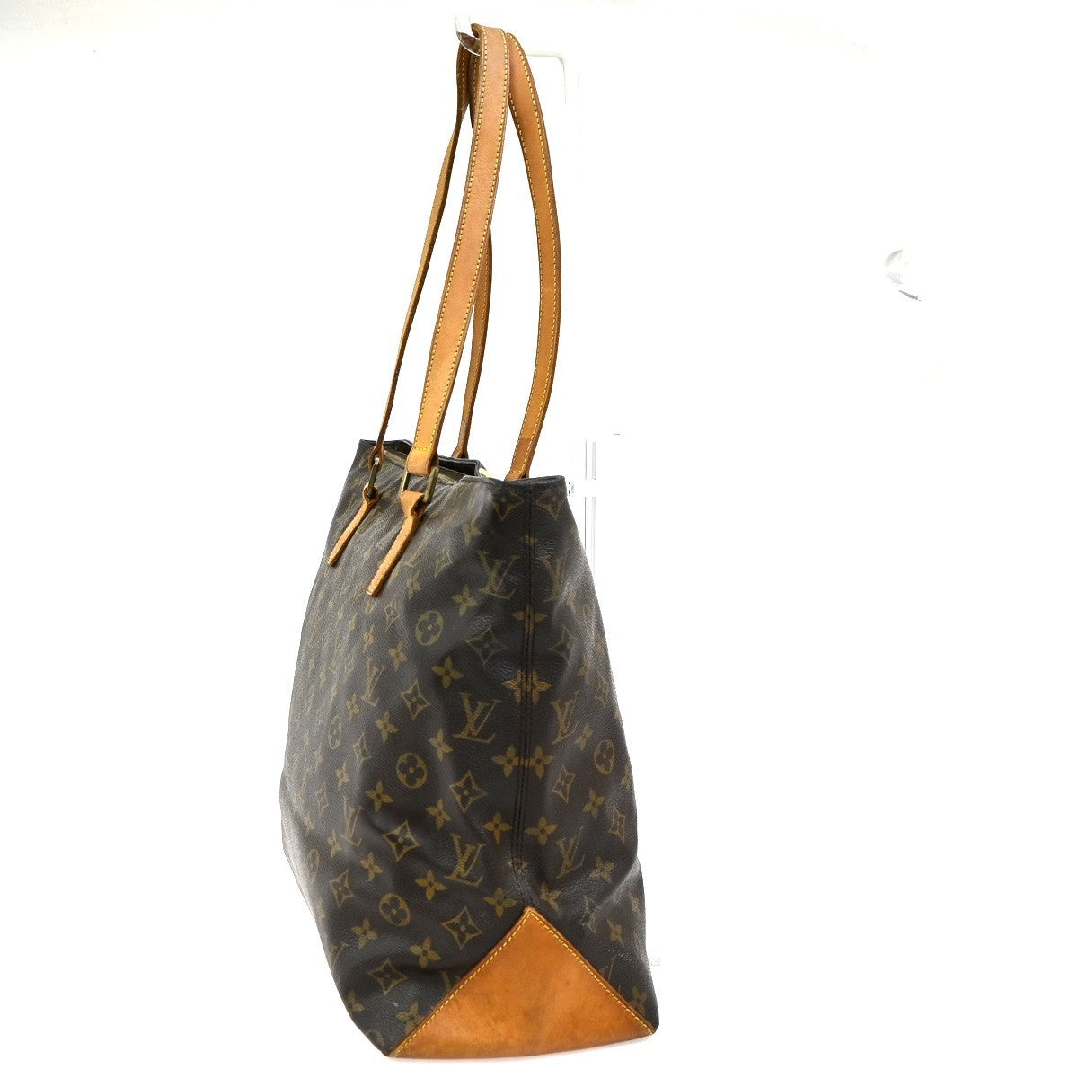 LOUIS VUITTON Cabas Mezzo Shoulder Bag Monogram Leather Brown M51151 88SA003