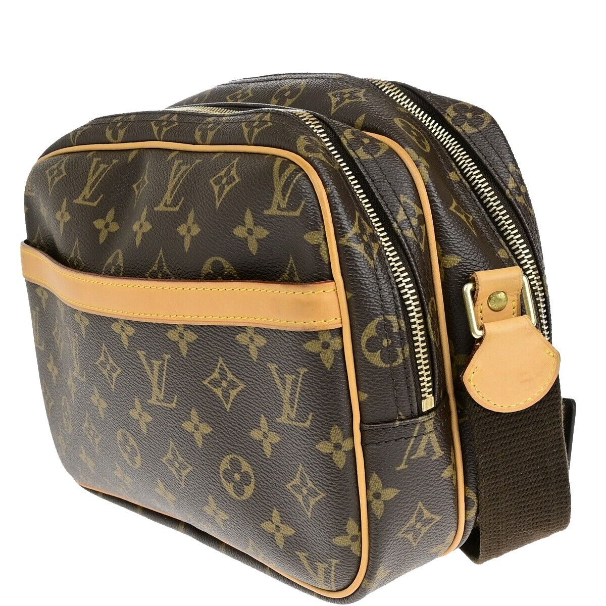 LOUIS VUITTON Reporter PM Crossbody Shoulder Bag Monogram Leather M45254 95EB829