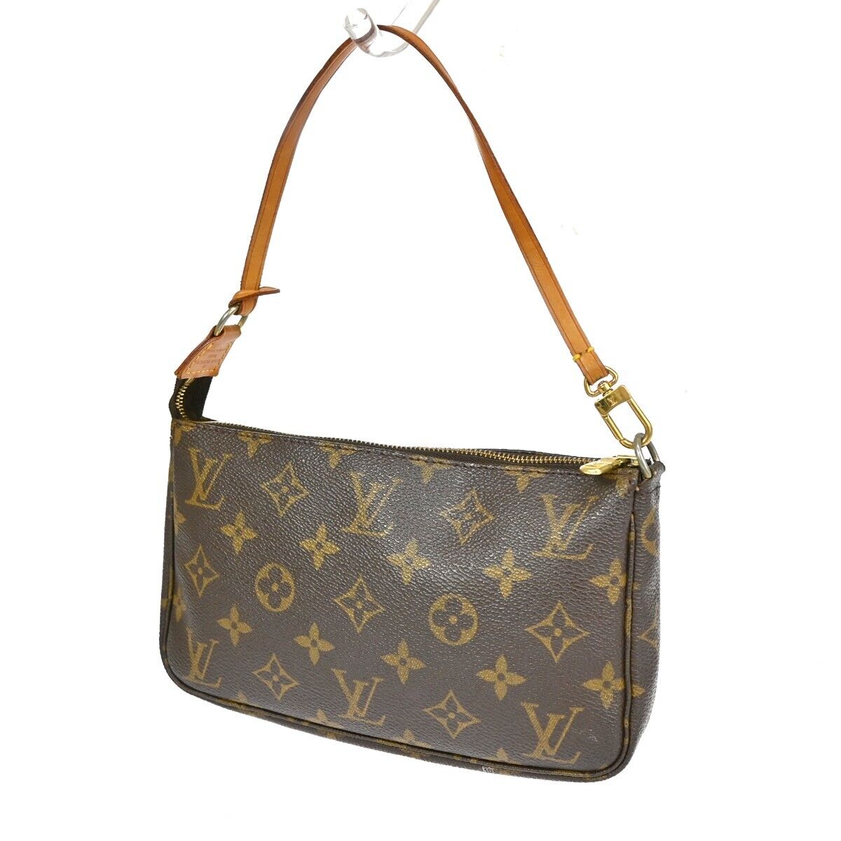 LOUIS VUITTON Pochette Accessoires Hand Bag Monogram Leather BN M51980 13ED392