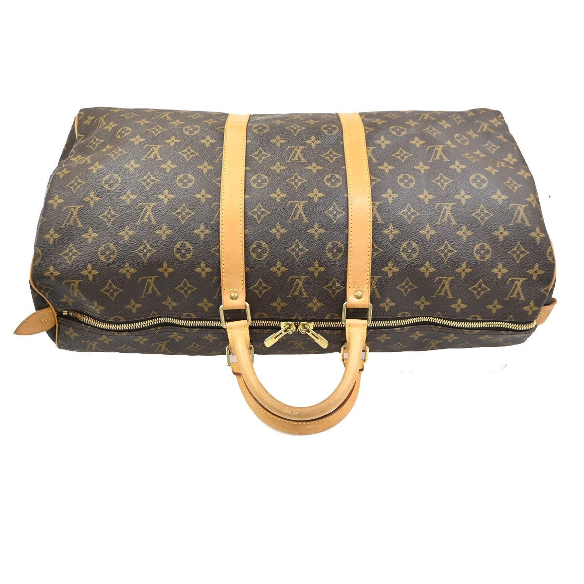 LOUIS VUITTON Keepall 55 Travel Hand Bag Monogram Leather Brown M41424 59PA048